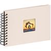 walther design Fun SA-109-W - Album Fotografico con Rilegatura a Spirale e Finestra intagliata in Copertina, 23 x 17 cm, Bianco Chamois
