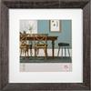 walther design grigio scuro 20 x 20 cm con passe-partout, cornice in legno Fiorito EF220D