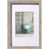 walther design grigio 60 x 80 cm vetro vero Stockholm cornice in legno EA080D