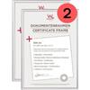 walther design cornice argento 21 x 29,7 cm (DIN A4) Confezione doppia, nuova cornice in plastica Lifestyle KV130SD