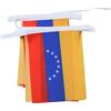 AZ FLAG Festone Venezuela senza stemma 6 m 20 bandiere Poliestere Leggero | Uso interno ed esterno ghirlanda di bandiere venezuelana Venezuela sin escudo bandiere cucite su nastro rinforzato