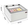 Vetrina Gelato Da Banco 3 Gusti, Vasche da 5 Litri -10°C/-22°C, Classe Energetica A