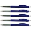 BIC Set di 5 penne a sfera M10 CLIC a punta media, 1 mm, inchiostro blu