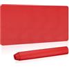 PATIKIL Tappetino per Scrivania Grande 31x15 Pelle Pu Rosso Scuro | Sottomano da Scrivania Grande Doppio Lato