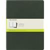 Moleskine Cahier Journal, Set 3 Quaderni con Pagine Bianche, Copertina in Cartoncino con Cucitura a Vista in Cotone, Colore Verde Mirto, 80 Pagine, Formato Extra Large 19 x 25 cm
