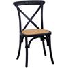 VACCHETTI GIUSEPPE SPA SEDIA CROSS NERO ANTICO
