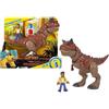 TOYS ONE S.R.L. Fisher-Price Imaginext Jurassic World Set Campo Avventura - Carnotauro e Darius assortito