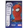 SPIN MASTER ITALIA SRL 4D Puzzle Marvel Spider-Man, Kit Modellismo 3D da 82 Pezzi con Supporto, Decorazione da Tavolo Spider-Man, 12+ Anni