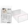 5FIVE Scatola portascarpe plastica, contenitore trasparente 35x25x18 cm, organizzazione scarpe, resistente, armadi, ripostigli