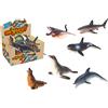 GLOBO S.P.A. Animals Mates Animali Marini Soffici Assortiti 30x11 cm, Peluche Mare