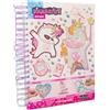 NICE SRL DIAMANTINY Unicorno, dipingi coi numeri, deco book, gemme 3D, album A5, attività creativa, bambini 5+