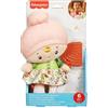 MATTEL ITALY SRL Fisher-Price - Prima Bambola Coccole e Suoni con Dentaruolo e Giochi Sensoriali, 6+ mesi
