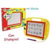 TEOREMA S.R.L. Lavagna Magica 32x24cm, Penna Magnetica, 2 Timbrini, Gioco Creativo Bambini, Plastiart, Idea Regalo, Disegno Cancellabile, Bimbi