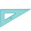 CARTOLERIA SQUADRA 60 GRADI 35CM PER DISEGNO TECNICO ED USO SCOLASTICO