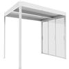 BIACCHI ETTORE SRL VERDELOOK Parete in Vetro Temperato per Pergola Bioclimatica Atena 3 Metri Bianco