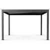 BIACCHI ETTORE SRL Pergola bioclimatica ATENA 120 3x4 m H 2,5 m in alluminio antracite, lamelle orientabili