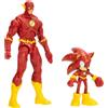 M.V.GIOCHI SRLS DC x Sonic Sonic The Flash & The Flash Action Figure Multipack Jakks Pacific