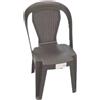 DIMAPLAST 2000 SRL Sedia Norma Bistrot, Tortora, Resina Antiscivolo, Con Braccioli, 45x51x83 cm, Impilabile