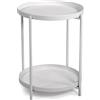 VACCHETTI GIUSEPPE SPA TAVOLINO METALLO BIANCO 2 PIANI 40X50CM