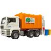 BRUDER SPIELWAREN Camion MAN TGA dei Rifiuti con Caricatore Posteriore Bruder, Veicolo da Gioco Scala 1:16 per Interno ed Esterno