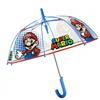PERLETTI SPA Ombrello Bambino Super Mario, Automatico, 45cm, Cupola, Colori Vivaci, Nintendo Originale