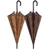 PERLETTI SPA Ombrello Donna Leopardato 61 cm Automatico Perletti