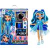 M.V.GIOCHI SRLS Rainbow High Creative Crystals Skyler - Bambola Fashion 28 cm con Kit Accessori di Cristallo