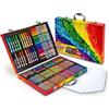 CRAYOLA LISTINO VALIGETTA ARTISTICA COMPLETA CON 140PZ ARCOBALENO, CRAYOLA, SET PER DISEGNARE E COLORARE