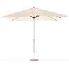 SAL.MAR. S.R.L. Ombrellone Garden Ecrù 3x2 m, struttura in alluminio marrone, telo poliestere idrorepellente (base non inclusa)