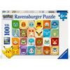 RAVENSBURGER S.R.L. Pokemon Puzzle XXL, puzzle bambini, 100 pezzi, puzzle grande, gioco educativo, idea regalo