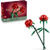 LEGO SPA LEGO Botanicals Rose - Set da Costruire di Fiori Finti