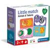 CLEMENTONI S.P.A. Little Match - Animali e Texture: Mini Puzzle Educativo per Bambini