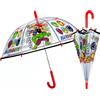 PERLETTI SPA Ombrello Bambino, Marvel Avengers, Manuale, Cupola Trasparente, 45cm, 8 Stecche, Antivento