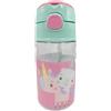 M3 Bottiglia Arcobaleno Unicorno Fisher-Price 350 ML, Borraccia con Cannuccia, PVC Durevole e Sicuro, Design Allegro e Fantasioso
