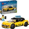 LEGO SPA LEGO City Taxi Giallo EV, Auto Giocattolo con 2 Minifigure e Tetto Rimovibile 5+ Anni