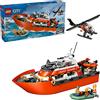 LEGO SPA CITY 60504 MOTOSCAFO DI SOCCORSO ED ELICOTTERO DELLA GUARDIA COSTIERA