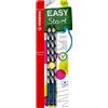 STABILO INTERNATIONAL GMBH STABILO EASYgraph Matita Ergonomica Triangolare per Mancini HB Petrolio, Pack da 2