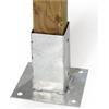 BIACCHI ETTORE SRL VERDELOOK Finale di Fissaggio a Viti in Metallo per Palo 90x90 mm