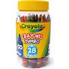CRAYOLA LISTINO Crayola 28 Pastelli a Cera Jumbo in Barattolo Richiudibile