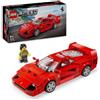 LEGO SPA LEGO Speed Champions Ferrari F40 76934, Modellino Supercar da Costruire, Auto da Collezione, Minifigure Pilota