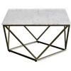 VACCHETTI GIUSEPPE SPA TAVOLINO METALLO ORO PIANO MARMO 70X70X40CM
