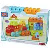 TOYS ONE S.R.L. MEGA Bloks Trenino Impara l'Alfabeto - Playset Blocchi Educativi