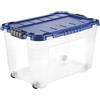 TONTARELLI S.P.A. BOX 4UP 60LT, con ruote, trasparente, Tontarelli, per cambio stagione