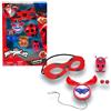 M.V.GIOCHI SRLS MIRACULOUS LADYBUG, SET DI TRASFORMAZIONE, COSTUME LADYBUG, MASCHERA YOYO ORECCHINI TIKKI KWAMI