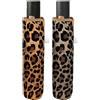 PERLETTI SPA Ombrello Mini Donna Automatico Leopardato Perletti