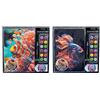 NICE SRL Diamantiny Level Up Mondo Marino, Kit Mosaico Pesce Combattente, Crystal Art con Gemme 3D, Creativo per Bambini 8+