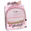 NICE SRL Girabrilla Tweed Zainetto Rosa - Zaino Bambina con Paillettes Reversibili