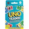 MATTEL ITALY SRL MATTEL GAMES, UNO TEAMS, VERSIONE A SQUADRE, GIOCO DI CARTE, 4 SQUADRE, 7+ GIOCO UNO TEAMS
