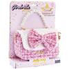 NICE SRL Girabrilla - Lolly Bag Tweed con Fiocco e Tracolla Assortita
