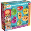 LISCIANIGIOCHI S.P.A. CAROTINA BABY, TAPPETINO CON VEGETALI, BAGNETTO, GIOCO DA BAGNO